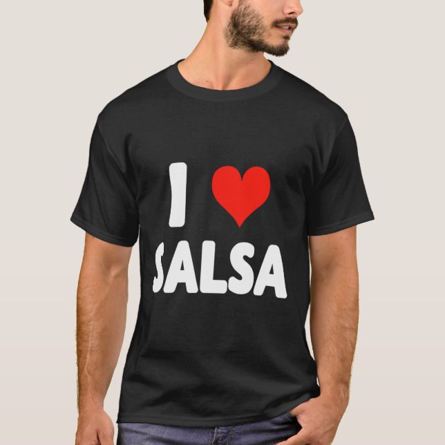 Camiseta Adoro Salsa Heart Dance Dance Dance Studio Mex (Frente)