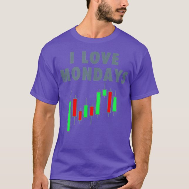 Camiseta Adoro segundas-feiras Bolsa de Valores do WSB (Frente)