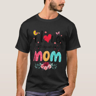 Camiseta Adoro Ser Chamada Mãe Flor Nova Mãe Em Breve Para