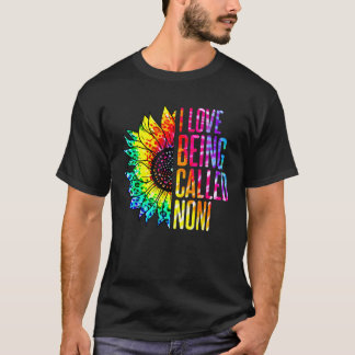 Camiseta Adoro Ser Chamada Noni Sunflower Tie Dye Mãe