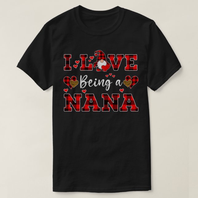 Camiseta Adoro Ser Dia de os namorados Nana Gnomo Nana Pul (Frente do Design)