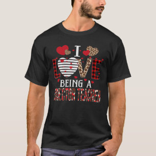 Camiseta Adoro Ser Diretor Professor Xadrez Vermelha Coraçõ
