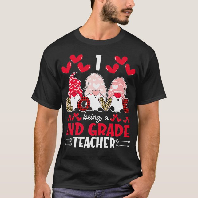 Camiseta Adoro Ser segundo Namorados De Professores Gnomo P (Frente)