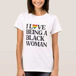 Camiseta Adoro Ser Uma Mulher Negra - Mês Da História Negra