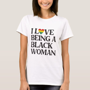 Camiseta Adoro Ser Uma Mulher Negra - Mês Da História Negra