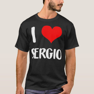 Camiseta Adoro SERGIO namorados lamentando senhoras caras c