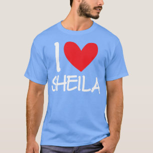 Camiseta Adoro Sheila Name Personalizado Menina Mulher Bff