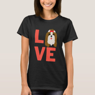 Camiseta Adoro Shih Tzu Dog Puppy Pet Proprietário E Animal