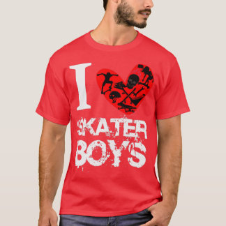 Camiseta Adoro Skater Boys Skateboard Engraçado Ret