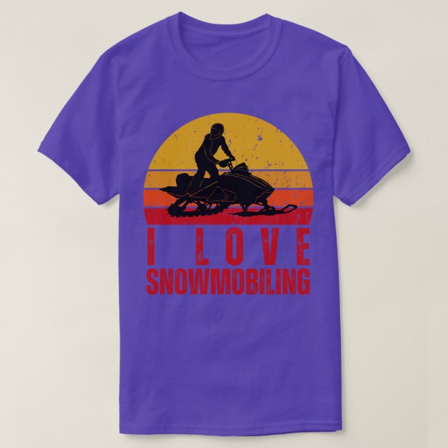 Camiseta Adoro Snowmobiling 1 (Frente do Design)