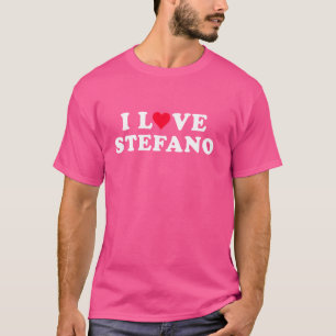 Camiseta Adoro Stefano Correspondente Namorada e Namorado