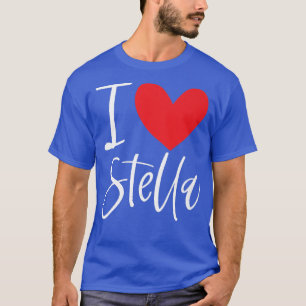 Camiseta Adoro Stella Name Personalizado Menina Mulher Bff
