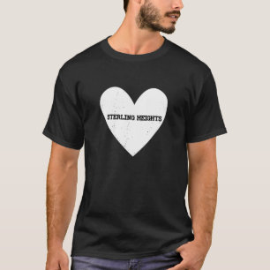Camiseta Adoro Sterling Heights Michigan Tourist Mi Viagem