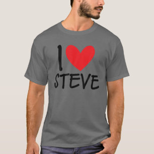 Camiseta Adoro Steve Name Personalizado Men Cara Amigo BFF