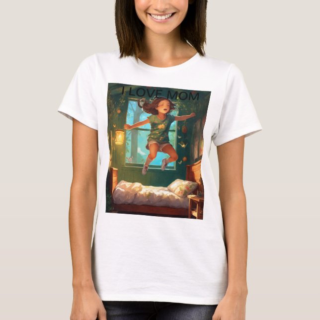 Camiseta "Adoro T-Shirt da Mãe" (Frente)