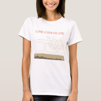 Camiseta Adoro T-Shirt de chocolate