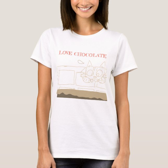 Camiseta Adoro T-Shirt de chocolate (Frente)