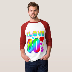 Camiseta adoro T-Shirt dos anos 80