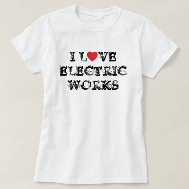 Camiseta Adoro T-Shirt Elétrica Works™ (Frente do Design)