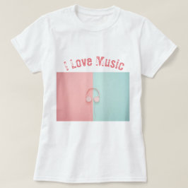 Camiseta Adoro T-Shirt Música