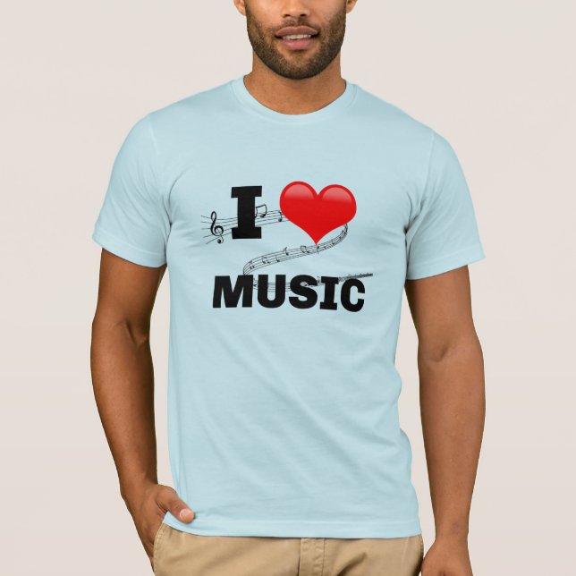 Camiseta Adoro T-Shirt Música (Frente)