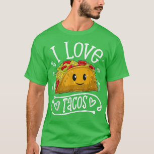 Camiseta Adoro Tacos Cinco de Mayo, amante do taco
