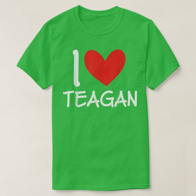 Camiseta Adoro Teagan Name Personalan Girl Woman Bff Fri (Frente do Design)