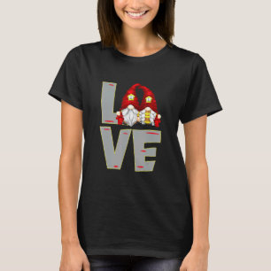 Camiseta Adoro Tee Fireman Para Bombeiro Que Ama Gnomos