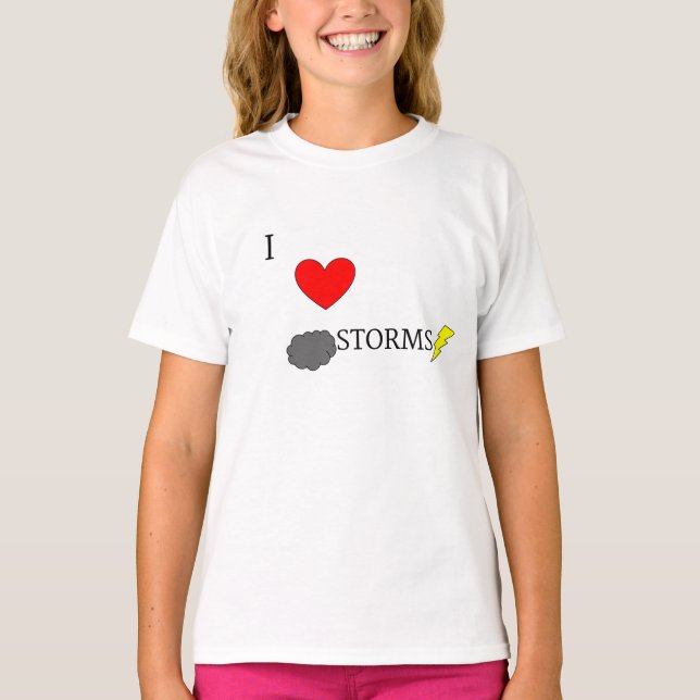 Camiseta Adoro Tempestades (Frente)
