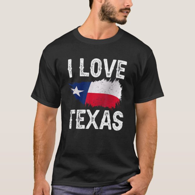 Camiseta Adoro Texas Sayings Orgulho Texan Patriótico (Frente)