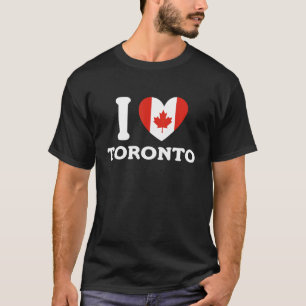 Camiseta Adoro Toronto Canada Heart Flag