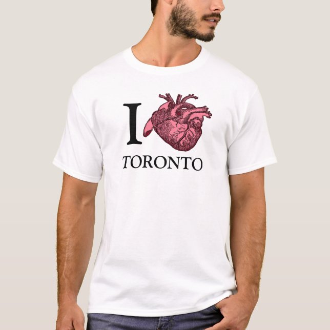 Camiseta Adoro Toronto, que corrija anatomicamente (Frente)