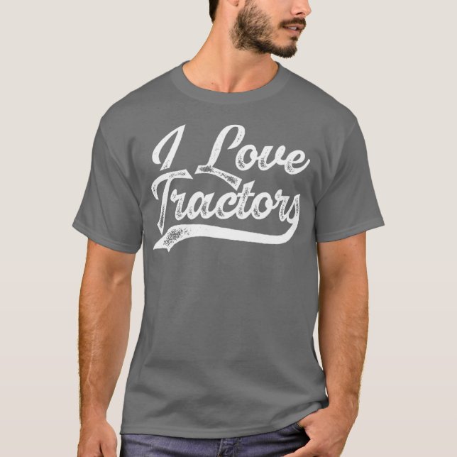 Camiseta Adoro tratores Trarming Farmer Frailer (Frente)