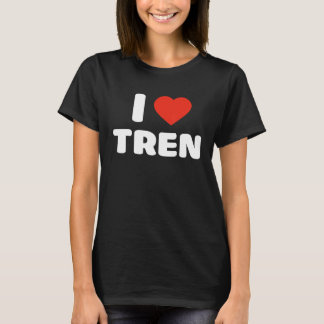 Camiseta Adoro Tren I Heart Tren Bodybuilder