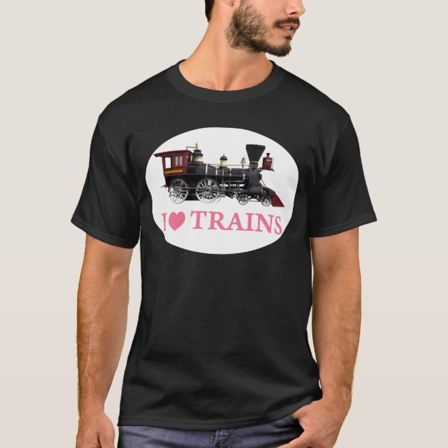 Camiseta Adoro Trens (Frente)