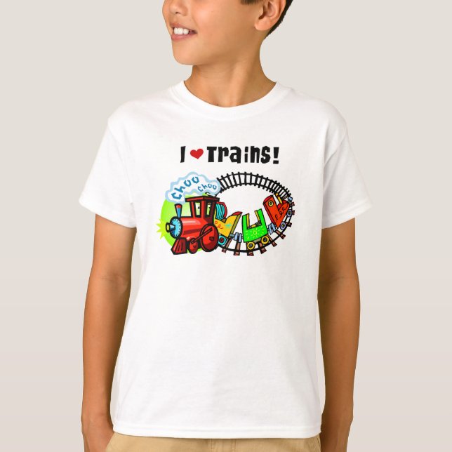Camiseta Adoro Trens (Frente)