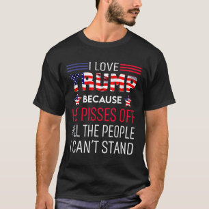 Camiseta Adoro Trump Porque Ele Irrita As Pessoas Que Eu Po