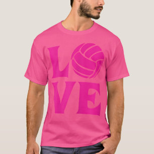 Camiseta Adoro Voleibol Para Equipe Feminina