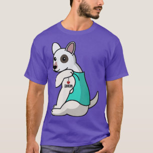 Camiseta Adoro Vovô Tatto Inglês Bull Terrier Grandfa