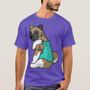 Camiseta Adoro vovó Tattoo Akita Dog