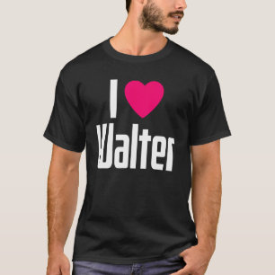 Camiseta Adoro Walter Pink Heart I Heart Walter