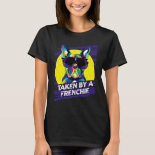 Camiseta Adotado por um cão de resgate Frenchie Bulldog Fra
