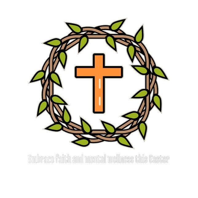 Camiseta Adotar a fé e o bem-estar mental nesta Páscoa (Criador carregado)