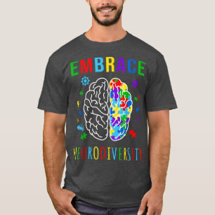 Camiseta Adotar a Neurodiversidade ADHD Austismo ASD Sensib