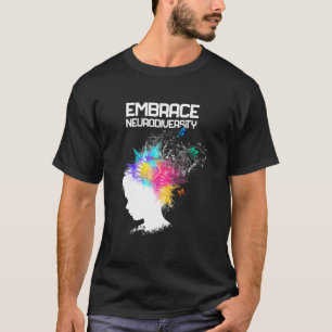 Camiseta Adotar a Neurodiversidade ASD Autismo Homens Que C