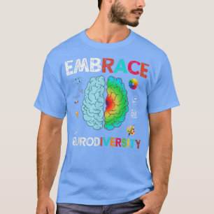 Camiseta Adotar a Neurodiversidade Embarque o ADHD Autismo 