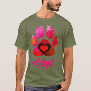 Camiseta Adotar Amor Meu Amante de os animais de Emergência