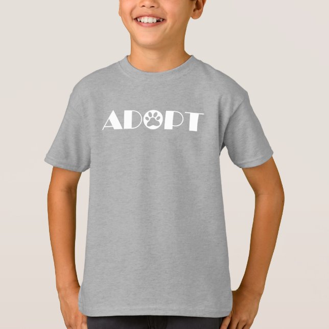 Camiseta Adotar cão de pata (Frente)