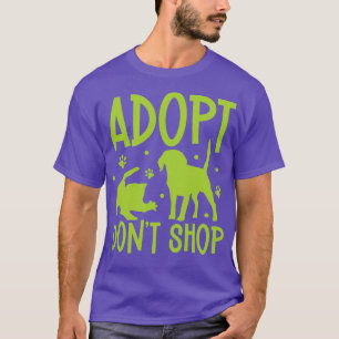 Camiseta Adotar e não comprar um trabalhador de abrigo para
