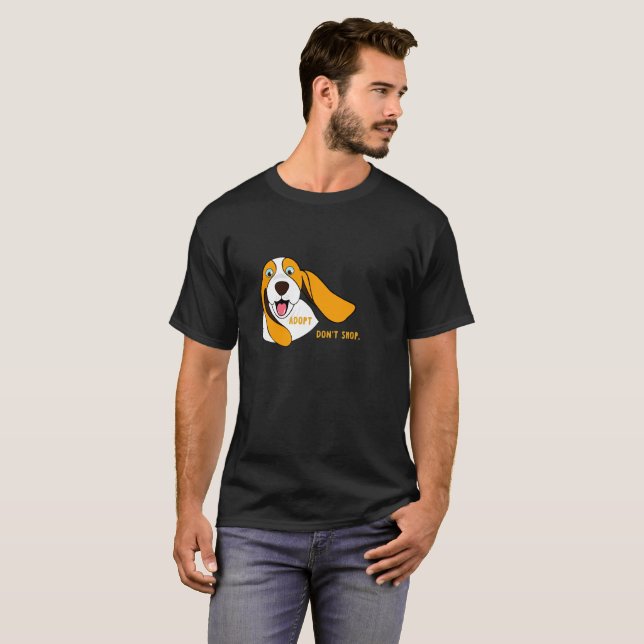 Camiseta adotar não comprar (Frente Completa)